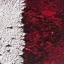 Pailletten Patch red/white für die Sublimation und Applikation auf Textilien