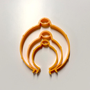 Conjunto de 3 clips de aluminio