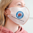 Gesichtsmaske aus Filtervlies mehrfach verwendbar 4-farbig bedruckt - Modell: David