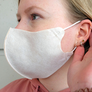 Gesichtsmaske aus Filtervlies mehrfach verwendbar 4-farbig bedruckt - Modell: David