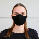 Stoffmaske Modell: James, unbedruckt schwarz