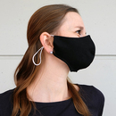 Stoffmaske Modell: James, unbedruckt schwarz