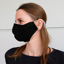 Stoffmaske Modell: James, bedruckt schwarz