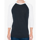 Unisex Poly-Cotton ¾ Sleeve Raglan T-Shirt