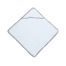 Piped Border Baby Towel With Hood Velor