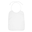 Piped Border Baby Bib Velour
