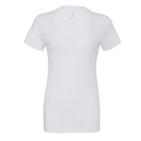 T-shirt da donna con scollo a V profondo in jersey