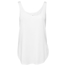 Camiseta sin mangas con abertura lateral fluida para mujer