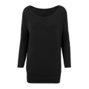 Camiseta de manga larga de viscosa para mujer