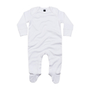 Maillot de nuit bio pour bébé avec moufles à rayures