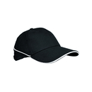 Gorra de rayas blancas