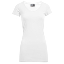 Slim Fit para mujer con cuello en V y camiseta larga