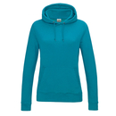 Felpa con cappuccio college da donna