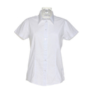 Camisa de popelina Workforce de ajuste clásico para mujer de manga corta