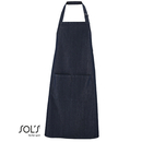 Denim Bib Apron "Grant" with Pocket