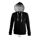 Contrast Hooded Zip Jacket Soul Women