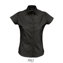 Ladies` Stretch-Blouse Excess Shortsleeve