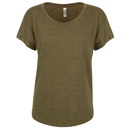 Camiseta Dolman Tri-Blend para mujer