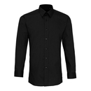 Men`s Long Sleeve Fitted Poplin Shirt