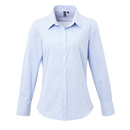 Camicia da donna in cotone a maniche lunghe con microcheck (Gingham)