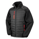 Black Compass Padded Soft Shell Jacket
