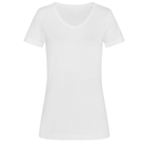 Sharon Slub V-Neck Mujeres