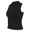 Women`s High Neck Crop Vest
