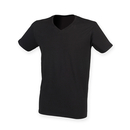Camiseta con cuello en V elástica para hombre Feel Good