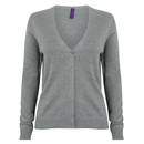 Ladies` Lightweight V-Neck Short Cardigan