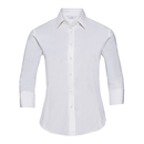 Camicia elasticizzata aderente manica 3/4 da donna