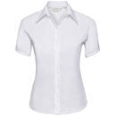 Camicia da donna non stirata su misura a maniche corte
