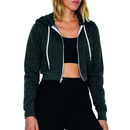 Women`s Flex Fleece Cropped Zip Hooded Sweatshirt