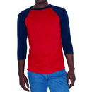 Unisex Poly-Cotton ¾ Sleeve Raglan T-Shirt