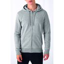 Giacca con cappuccio biologico con zip