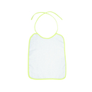 Piped Border Baby Bib Velour