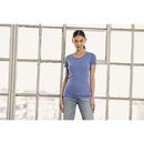 Camiseta de cuello redondo Triblend para mujer