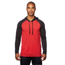 Felpa con maniche a righe in jersey di raglan
