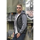 Hooded Fleece Sleeved Puffer Vest