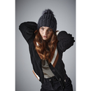 Popcorn Faux Fur Pop Pom Beanie
