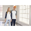 Maglietta da baseball manica ¾ unisex