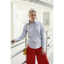 Camisa Oxford de manga larga para mujer