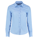 Camisa de popelina de corte a medida para mujer de manga larga