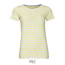 Women`s Round Neck Striped T-Shirt Miles