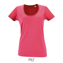 Camiseta de mujer Metropolitan de corte bajo con cuello redondo