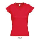 Camiseta con cuello en V para mujer Moon