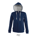 Contrast Hooded Zip Jacket Soul Women