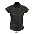 Ladies` Stretch-Blouse Excess Shortsleeve