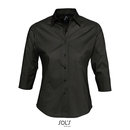 Ladies` Stretch-3/4-Sleeve Blouse Effect