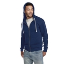 Felpa unisex con zip in pile 80/20
