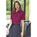 Ladies` Poplin Short Sleeve Blouse